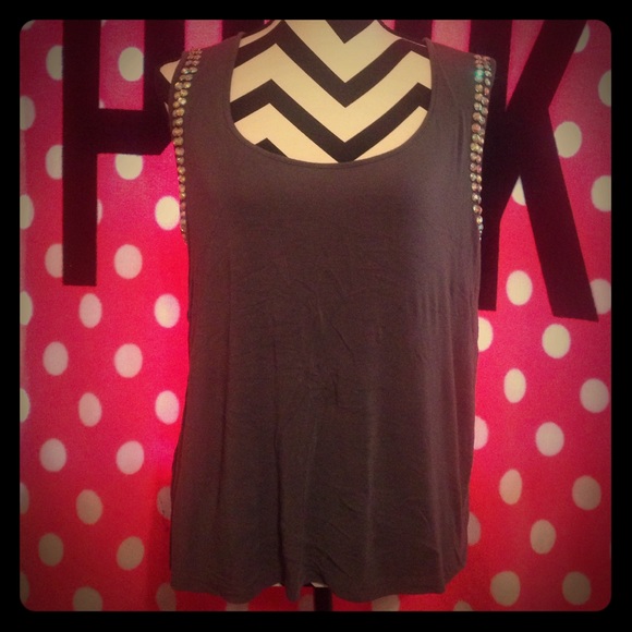 Plus size tank top with rhinestone gems women's size 2x - Picture 1 of 5